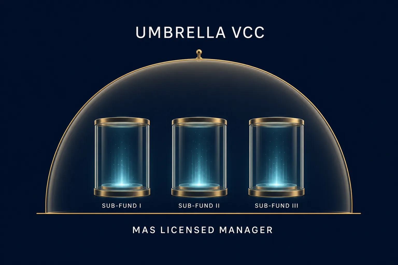 Umbrella VCC: единая правовая структура с тремя сегрегированными субфондами под управлением MAS-лицензированного менеджера