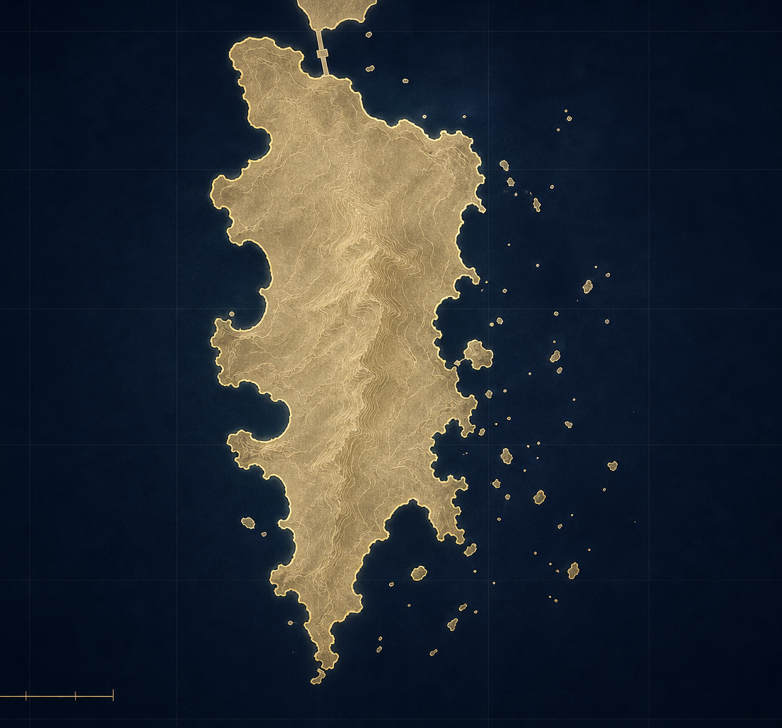 Phuket island map — five CP Property locations